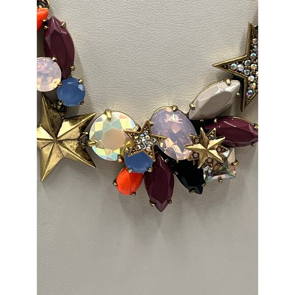 J. Crew Fruit Salad AB Crystals
Acrylic Gems w/ Stars Necklace 18"
Gold Plated - Picture 9 of 9